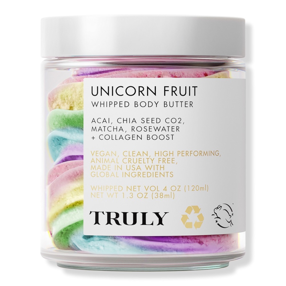 Truly unicorn fruit whipped body butter